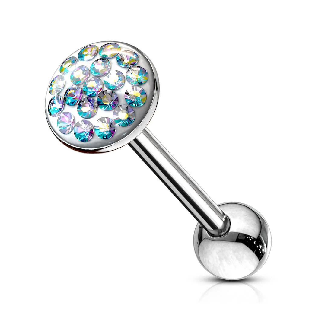 Zungenpiercing Zirkonia Rund - Image 2