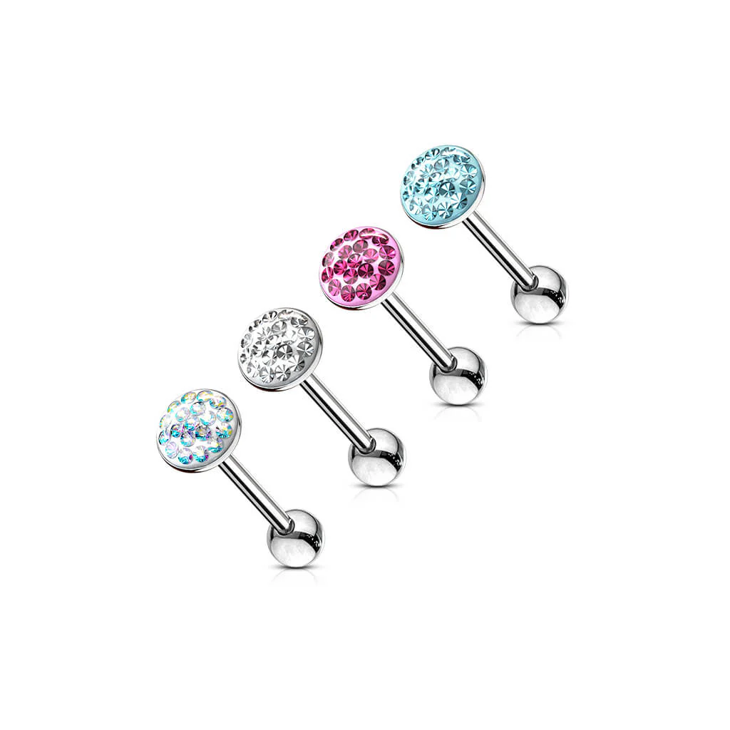 Zungenpiercing Zirkonia Rund - Image 5