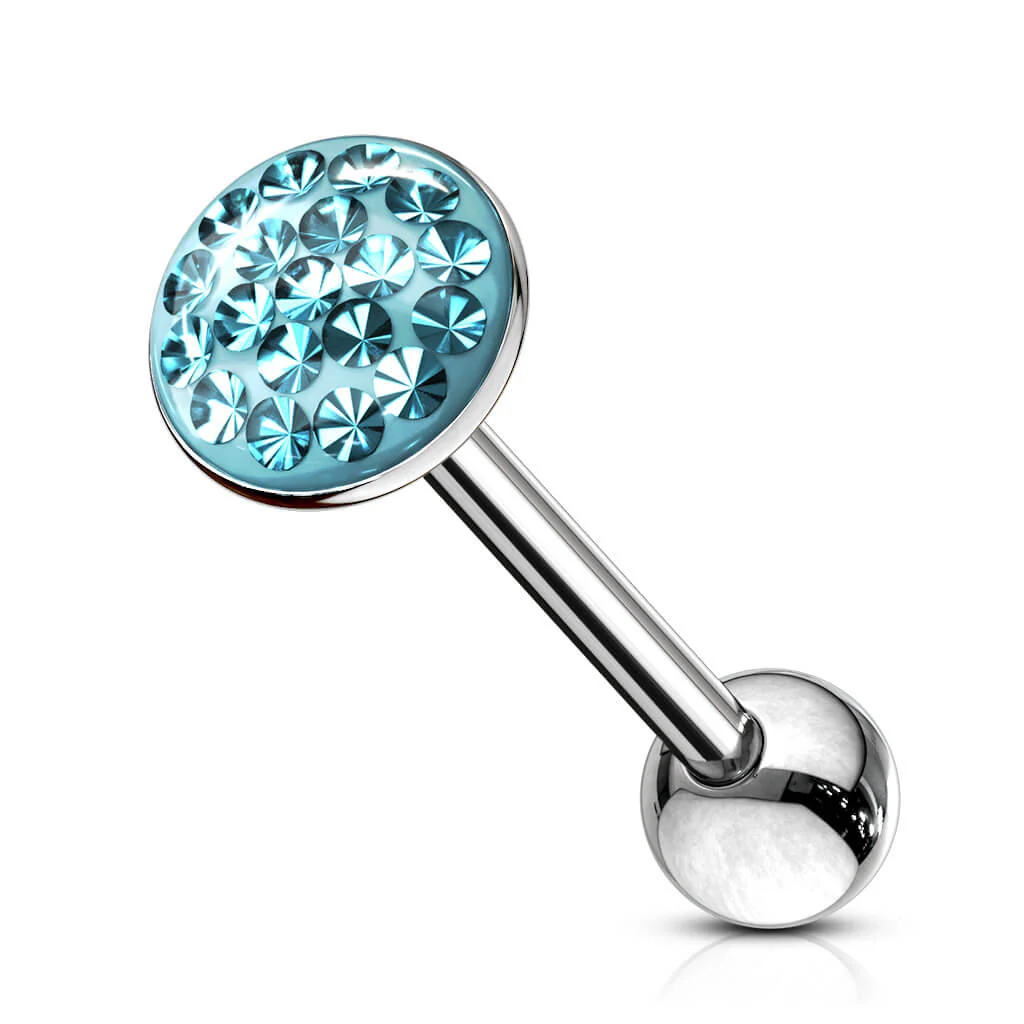 Zungenpiercing Zirkonia Rund - Image 7