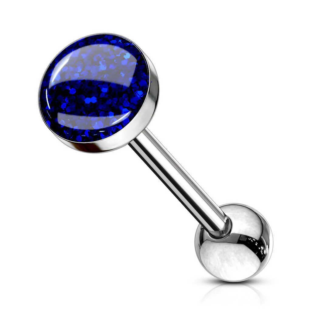 Zungenpiercing Zagenfassung Epoxid Glitzer - Image 4