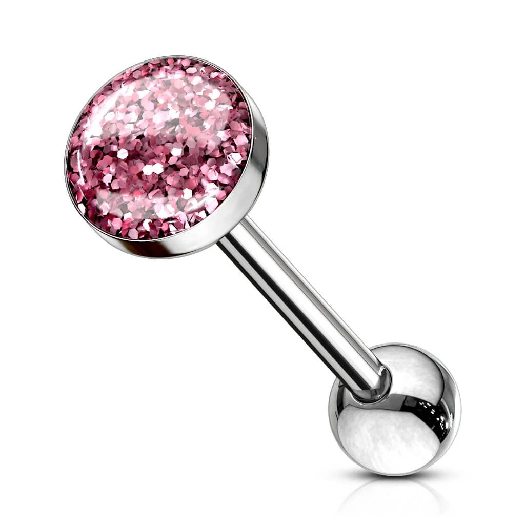 Zungenpiercing Zagenfassung Epoxid Glitzer - Image 8
