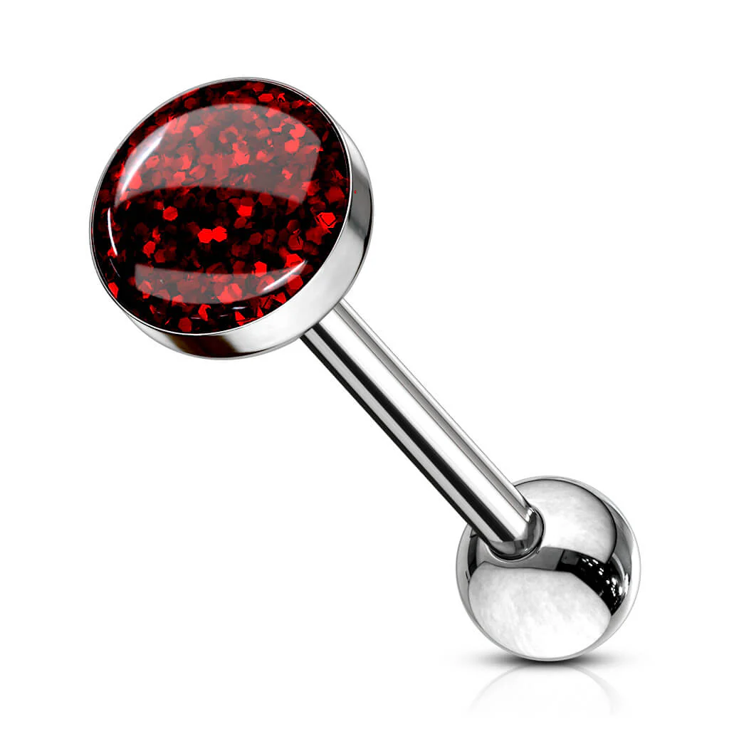Zungenpiercing Zagenfassung Epoxid Glitzer - Image 9