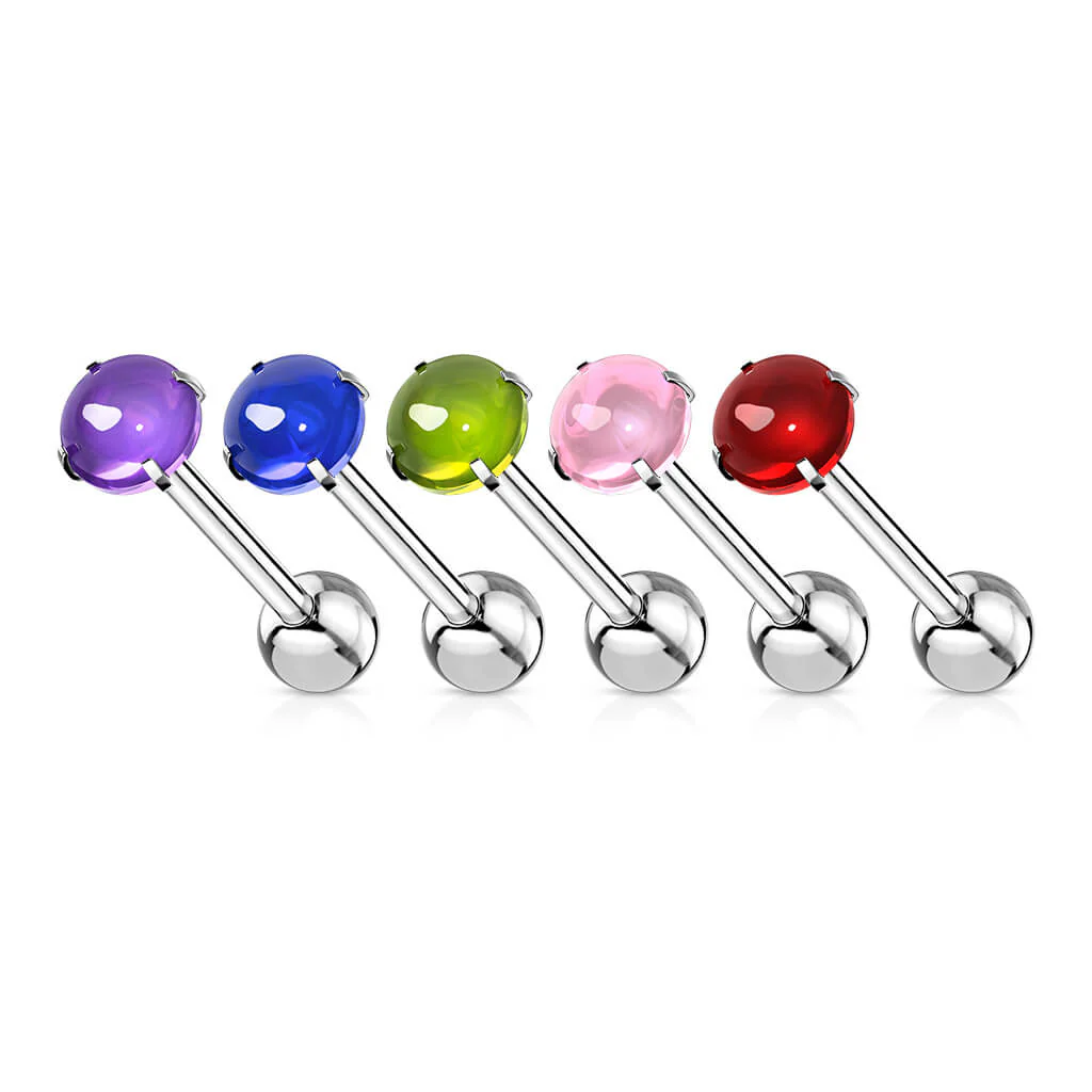 Zungenpiercing Cabochon Stein - Image 4