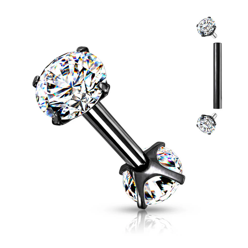 Barbell Kugel 2 Zirkonia Innengewinde - Image 3