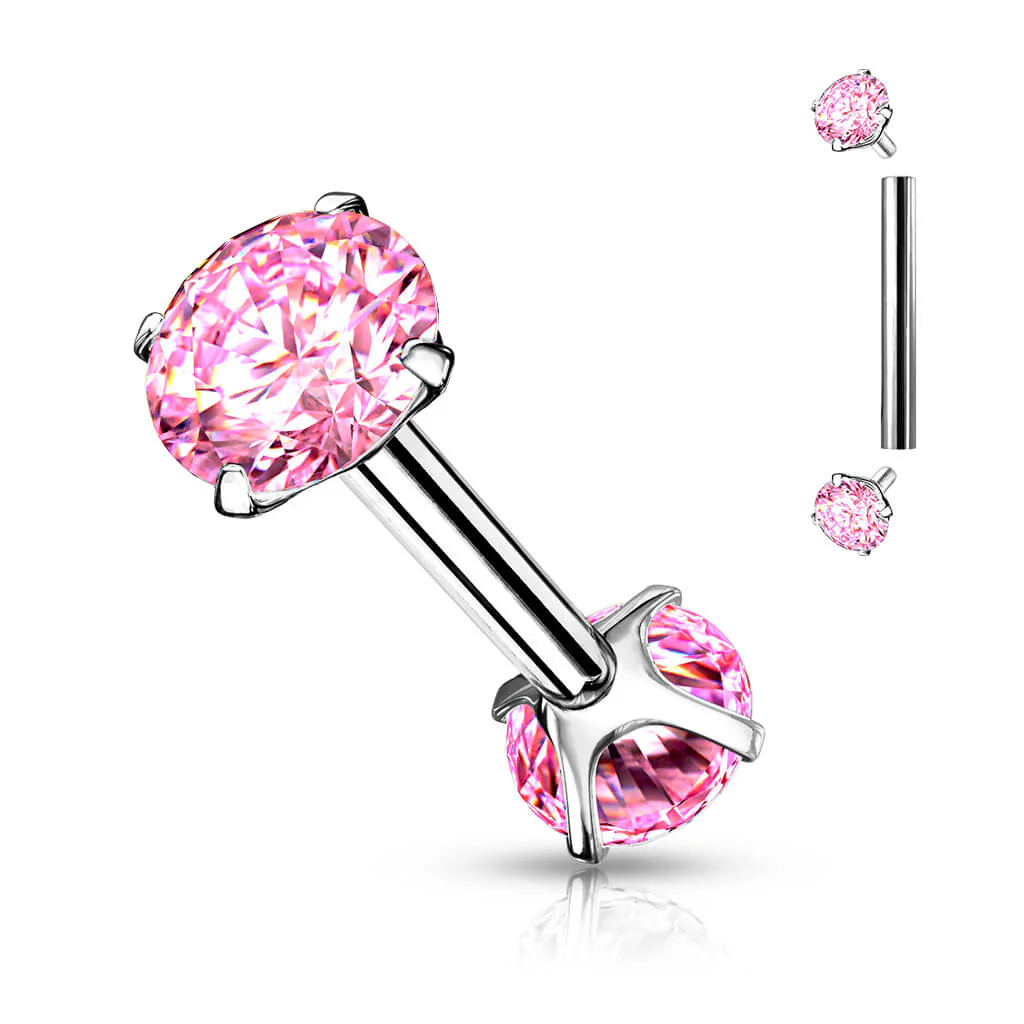 Barbell Kugel 2 Zirkonia Innengewinde - Image 5