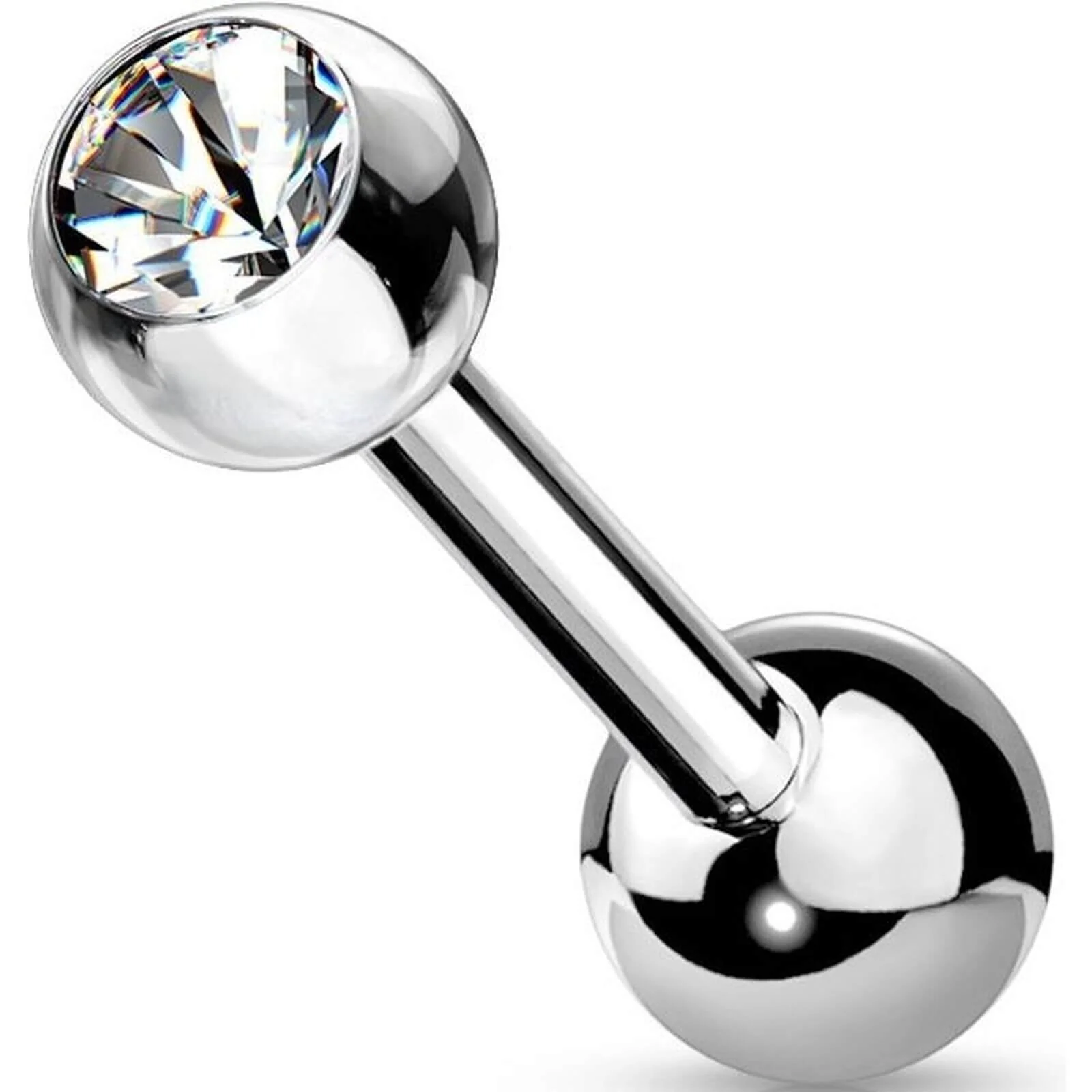 Barbell Kugel Zirkonia Innengewinde
