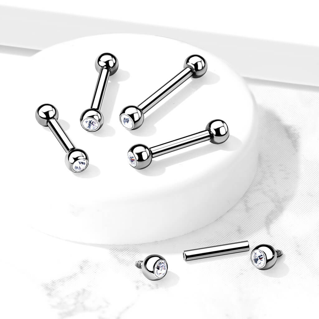 Barbell Kugel Zirkonia Innengewinde - Image 3