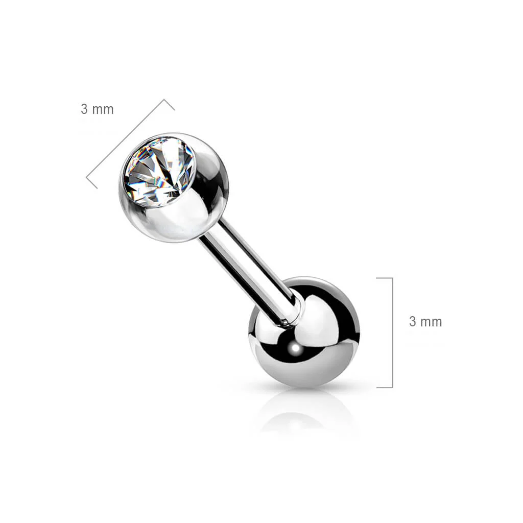Barbell Kugel Zirkonia Innengewinde - Image 4