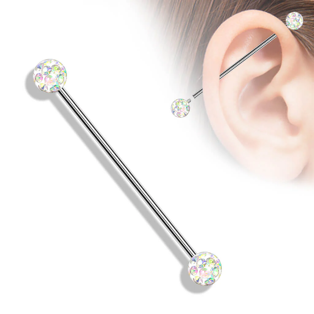 Industrial Barbell Kugel Glitzer Innengewinde - Image 2