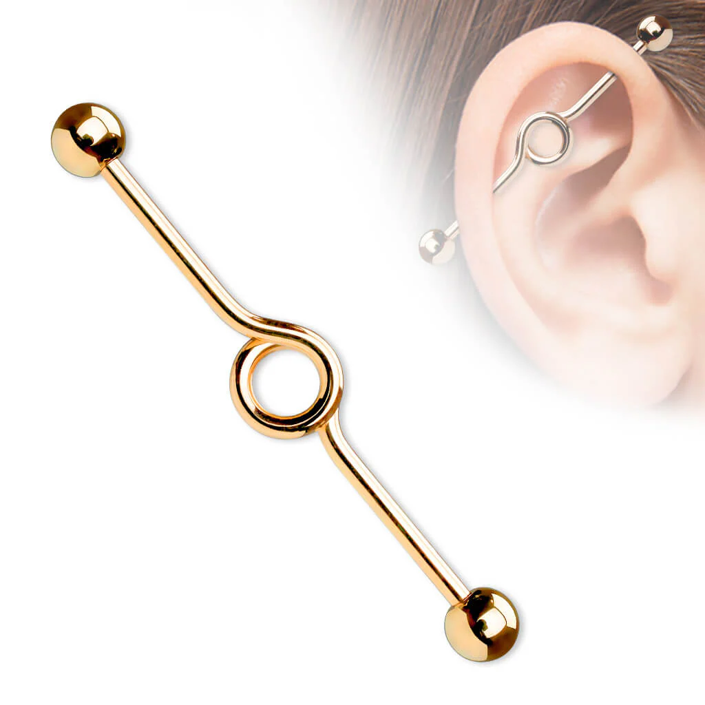 Industrial Barbell Kugel Ring Titan PVD - Image 4