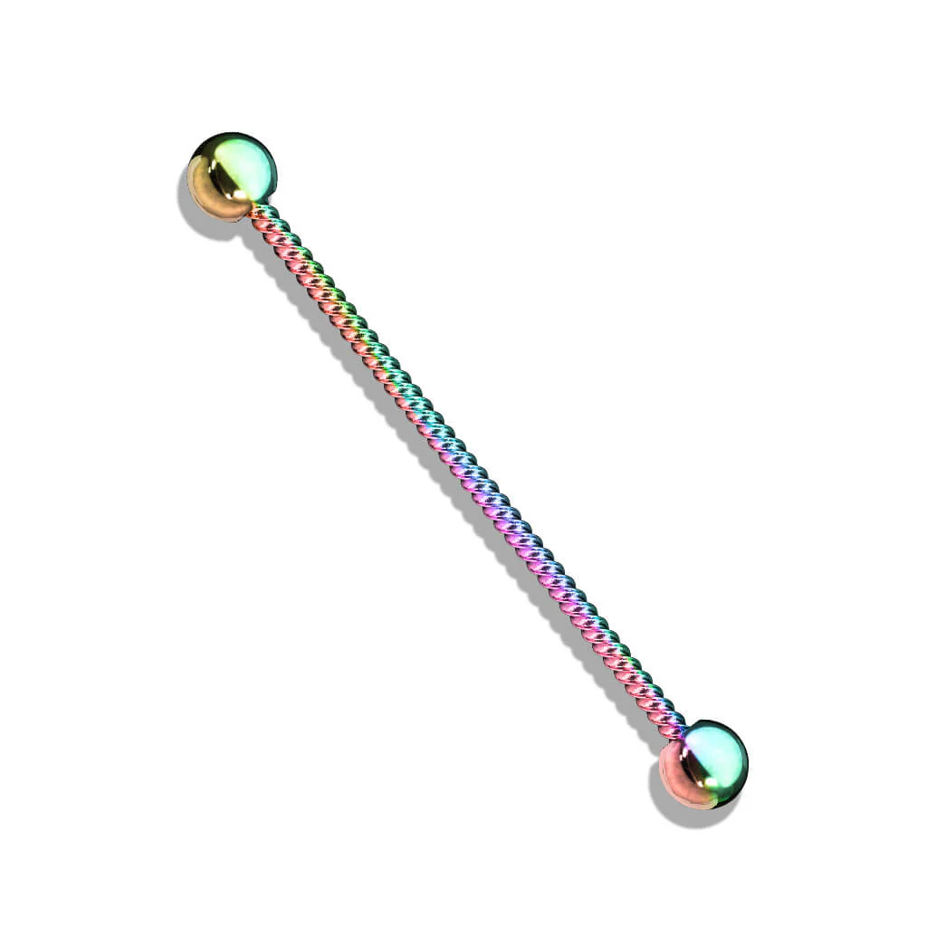 Industrial Barbell Kugel Silber Seil - Image 10