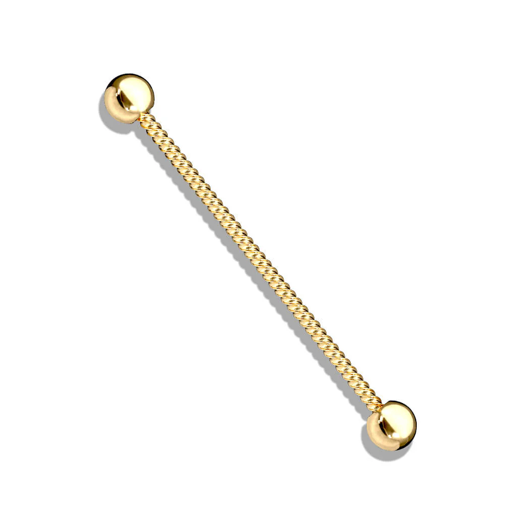 Industrial Barbell Kugel Silber Seil - Image 2