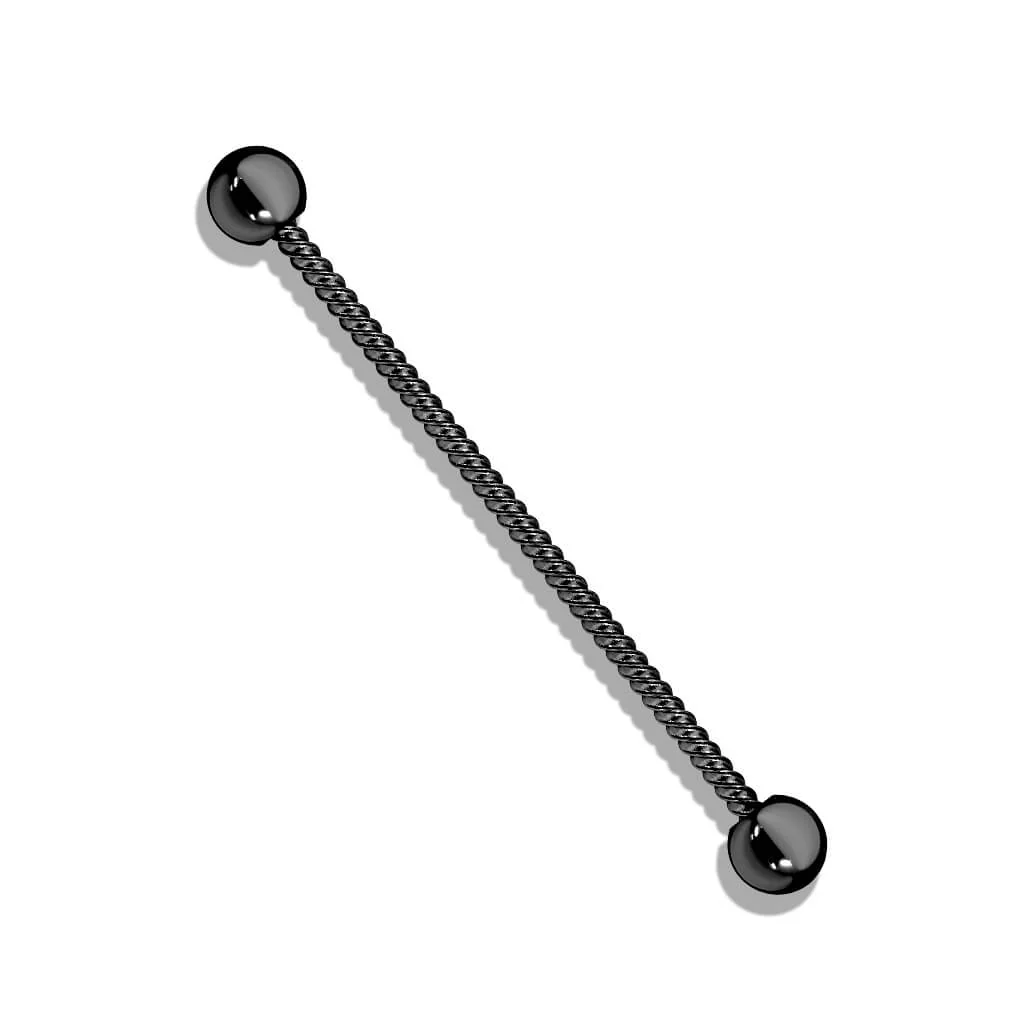 Industrial Barbell Kugel Silber Seil - Image 4