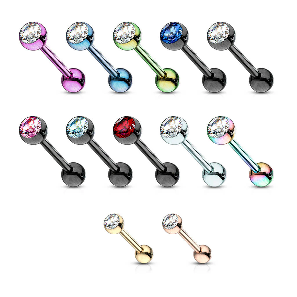Barbell Kugel Zirkonia PVD - Image 2