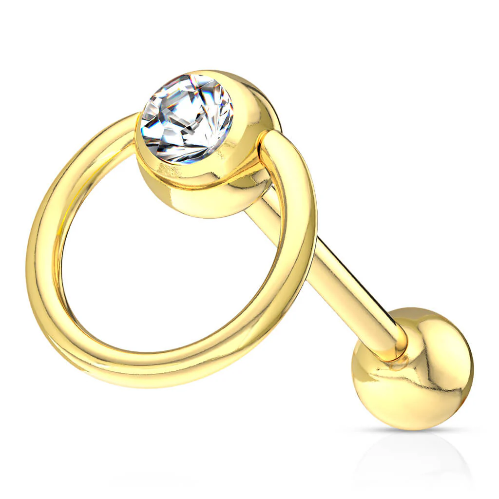 Zungenpiercing Sklavenring PVD - Image 2