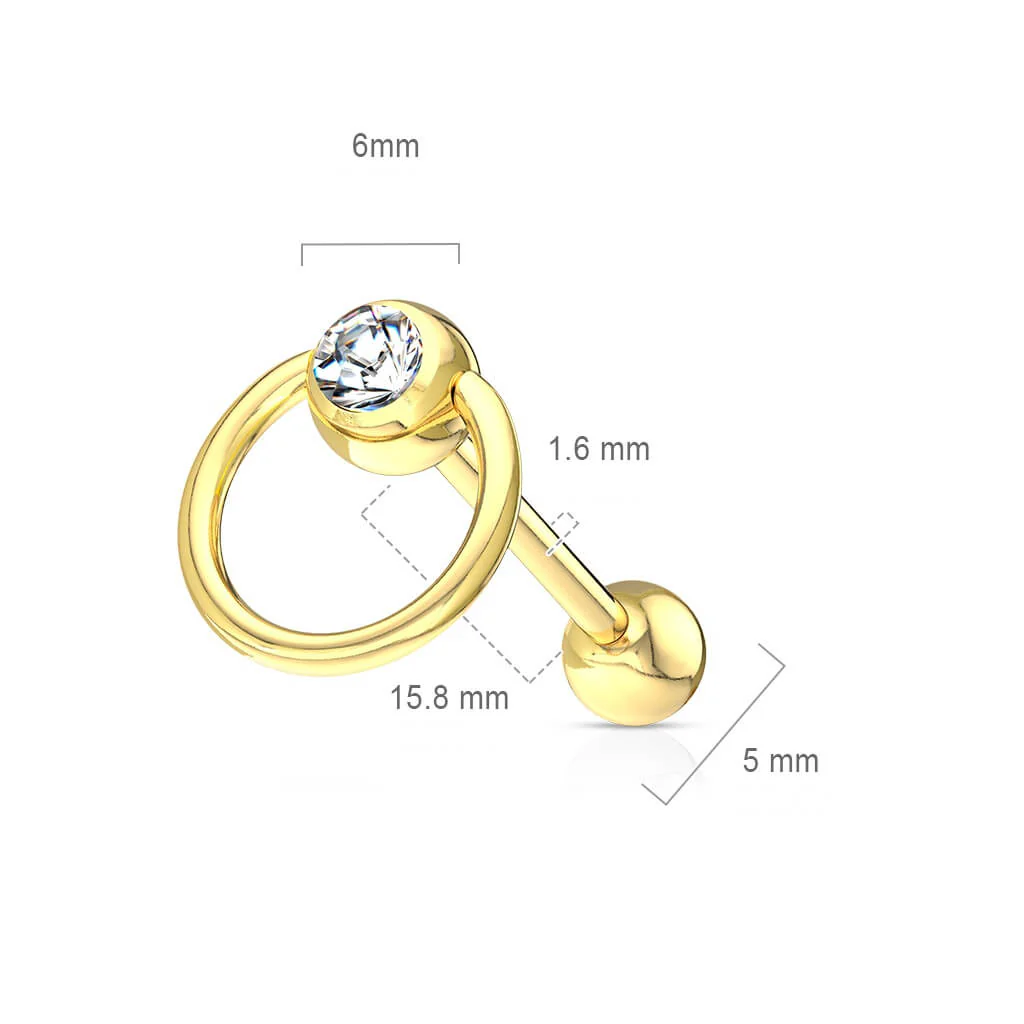 Zungenpiercing Sklavenring PVD - Image 3