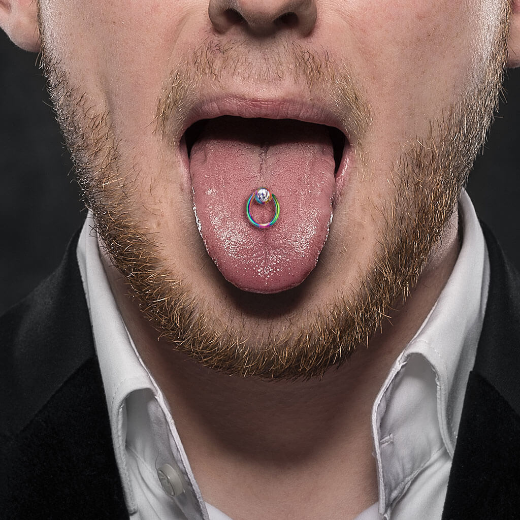 Zungenpiercing Sklavenring PVD - Image 6