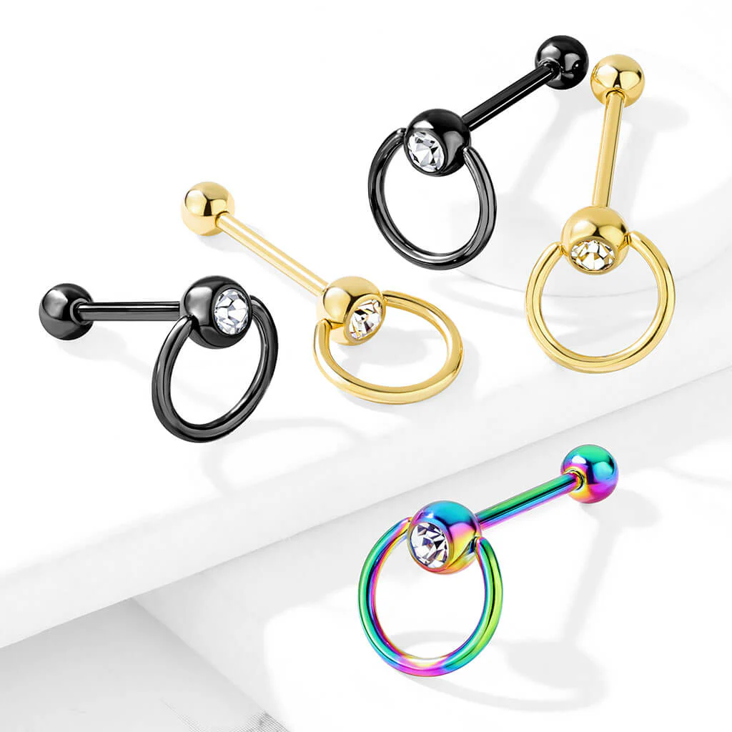 Zungenpiercing Sklavenring PVD - Image 7
