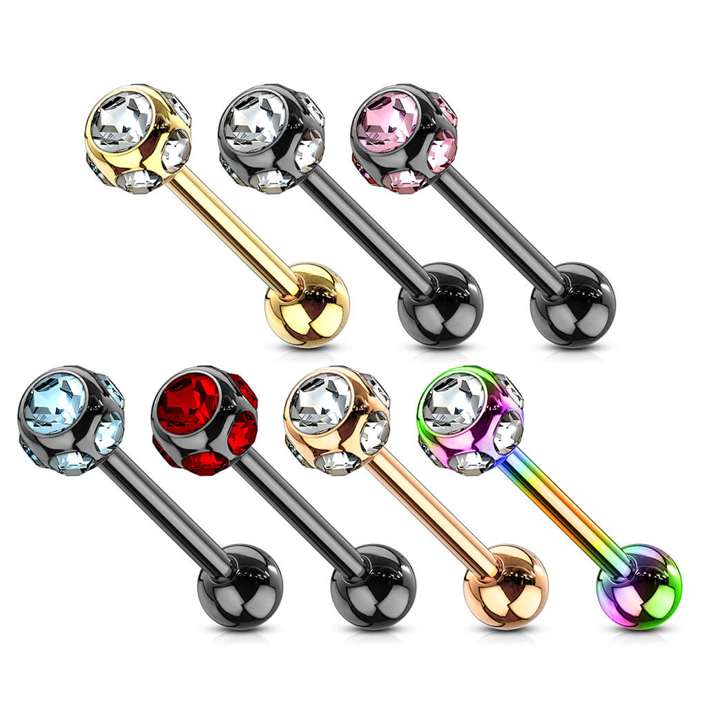Barbell Kugel Zirkonia PVD - Image 5