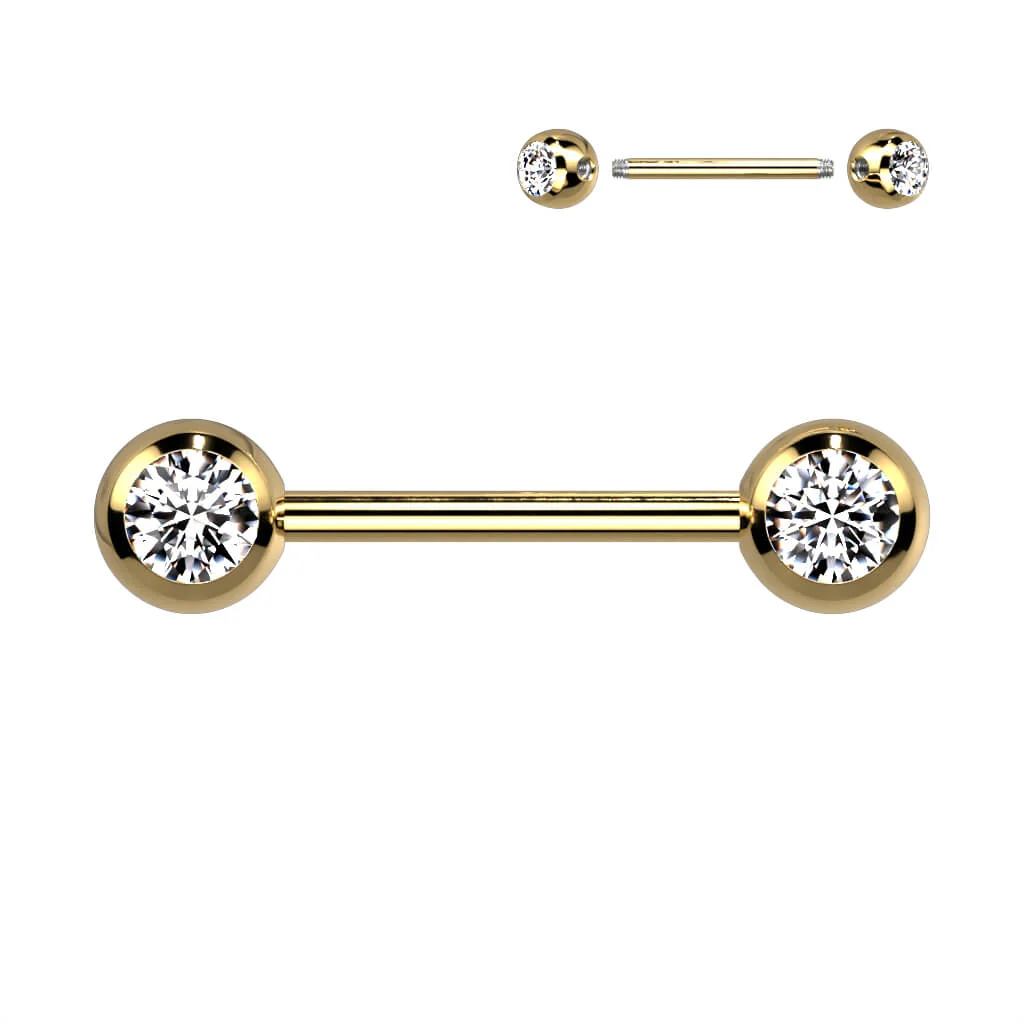 Nippelpiercing Kugel Zirkonia - Image 2