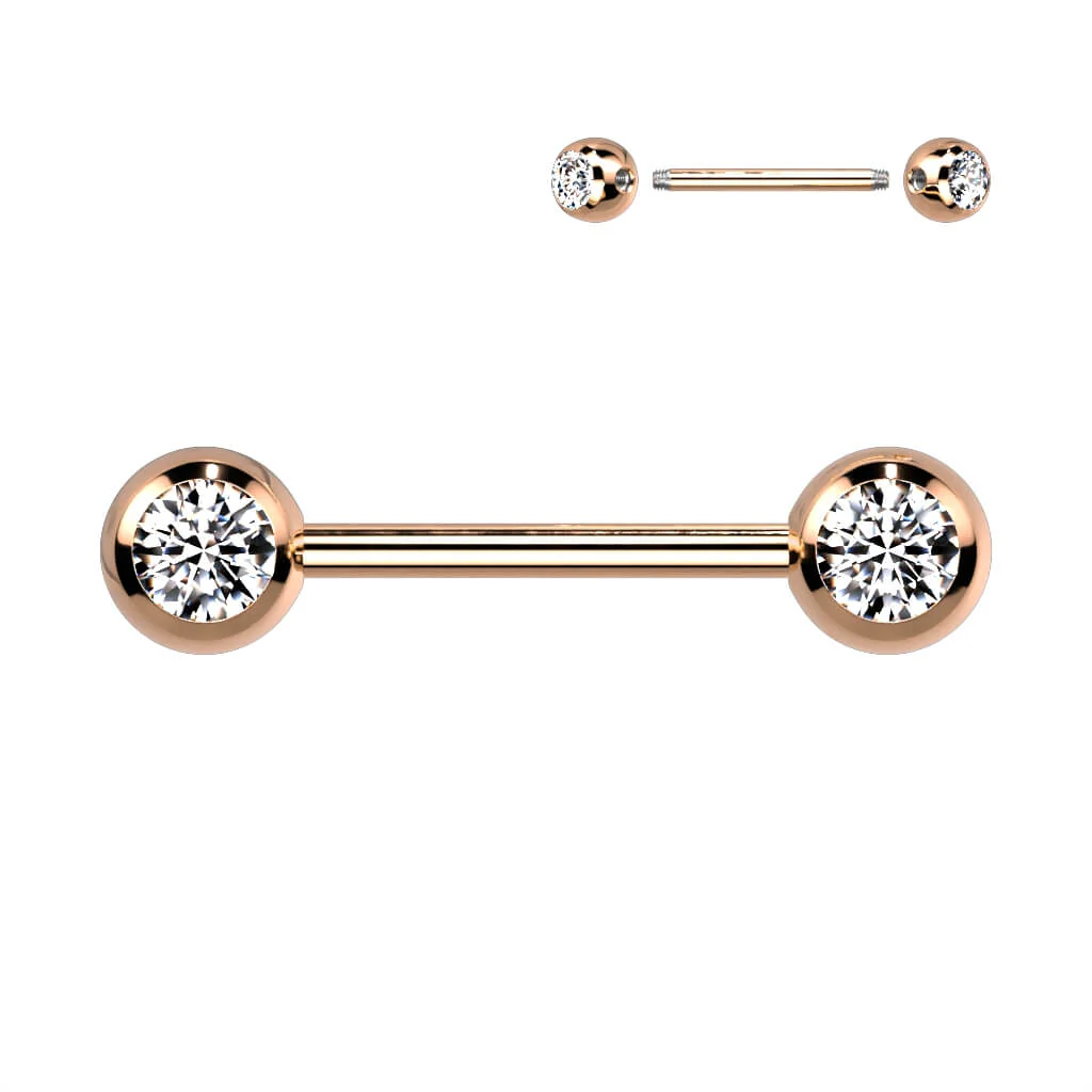 Nippelpiercing Kugel Zirkonia - Image 4