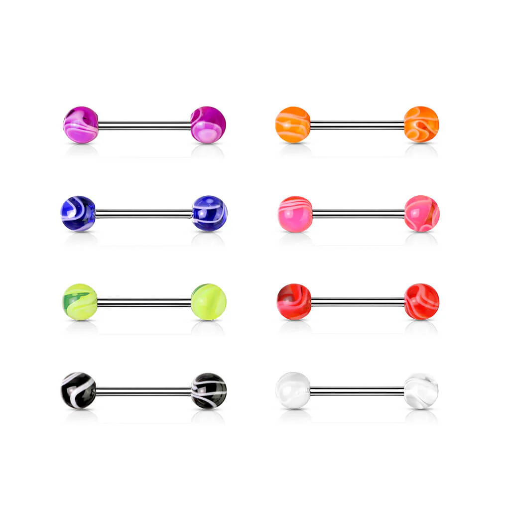 Barbell Acryl Marmor Kugel - Image 5