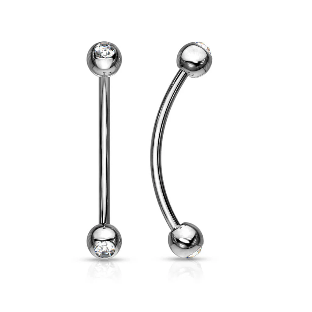 Curved Barbell Kugel Zirkonia - Image 2