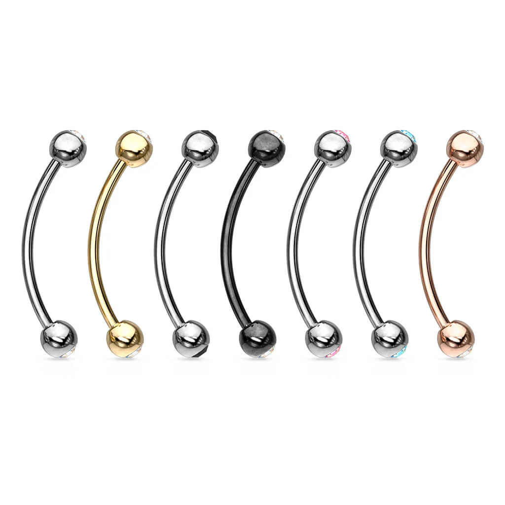 Curved Barbell Kugel Zirkonia - Image 5