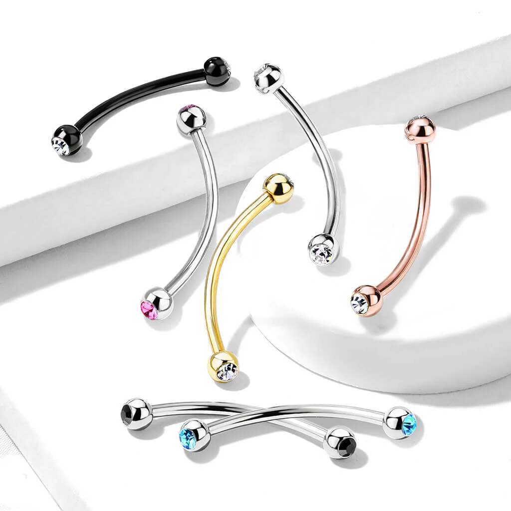Curved Barbell Kugel Zirkonia - Image 7