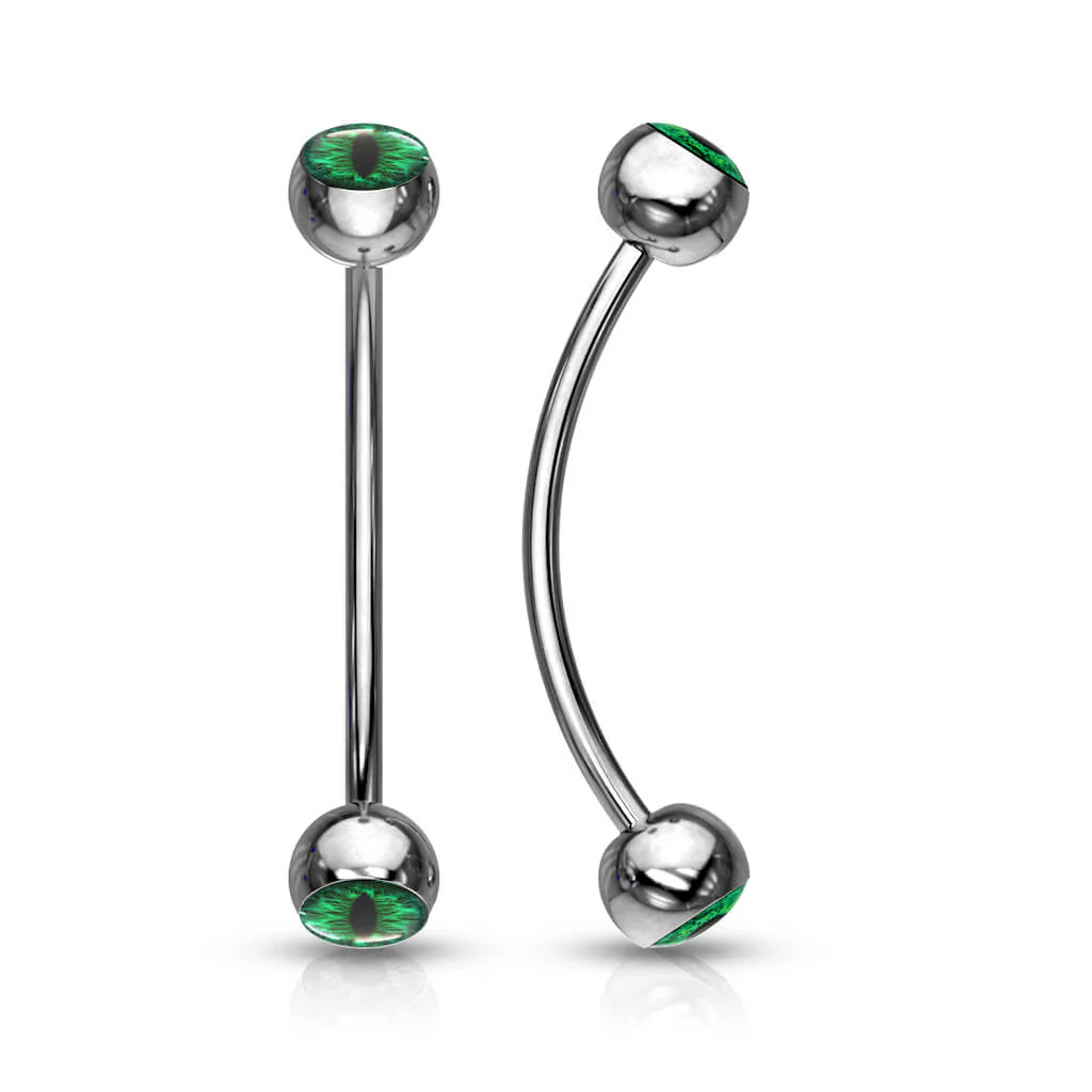 Curved Barbell Kugel Auge - Image 4