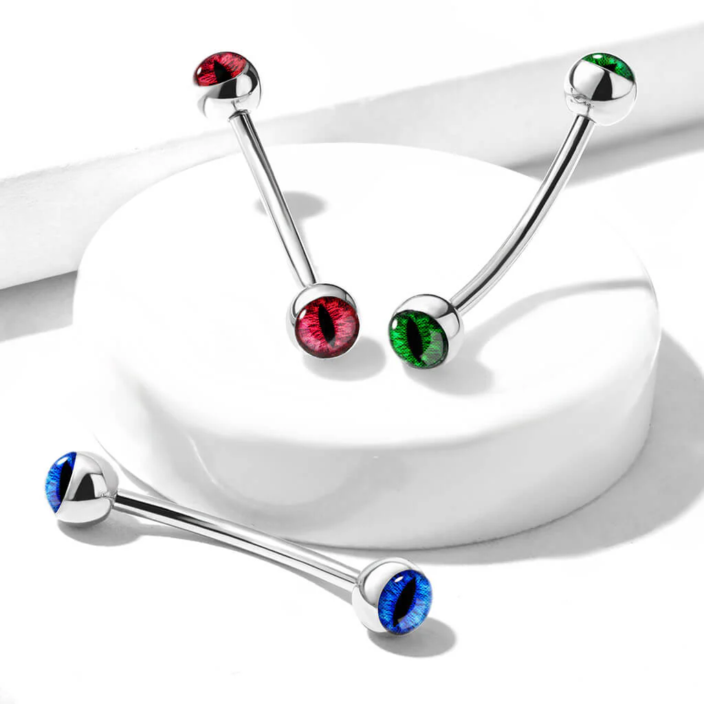 Curved Barbell Kugel Auge - Image 7