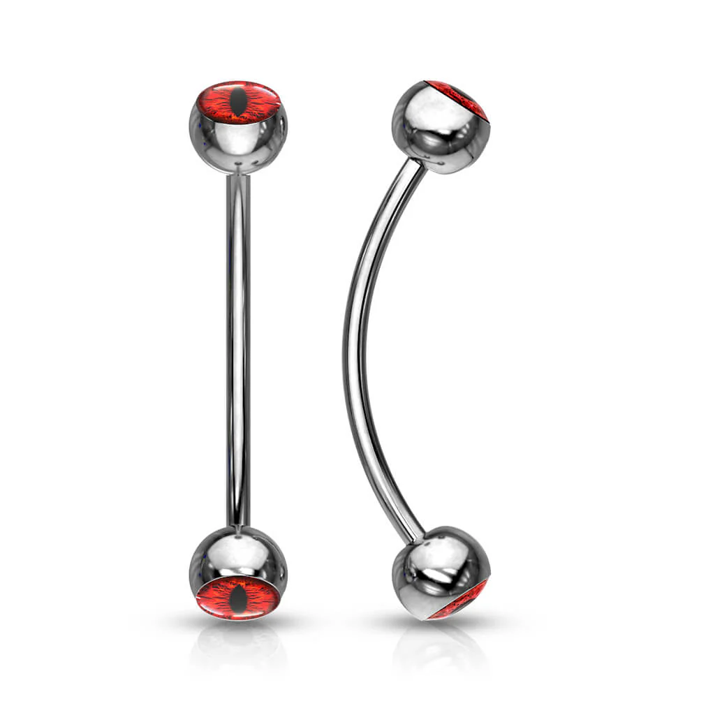 Curved Barbell Kugel Auge - Image 8