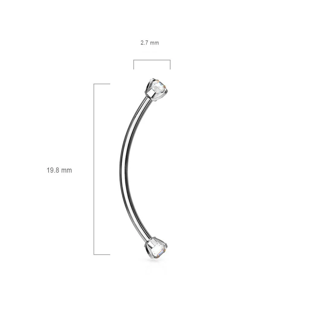 Curved Barbell Zirkonia - Image 3