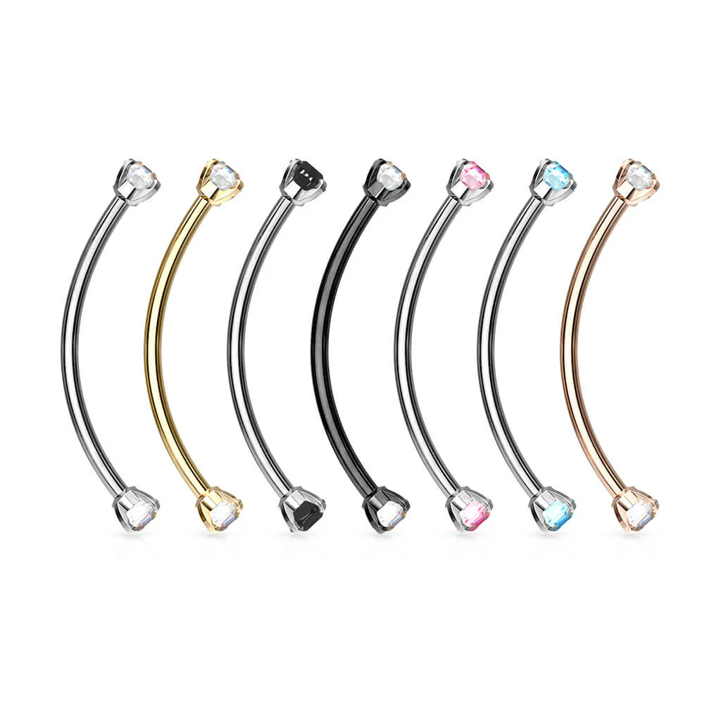 Curved Barbell Zirkonia - Image 5