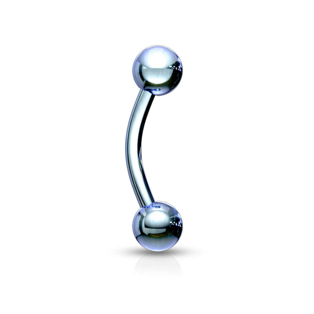 Augenbrauenpiercing Kugel Titan PVD - Image 10