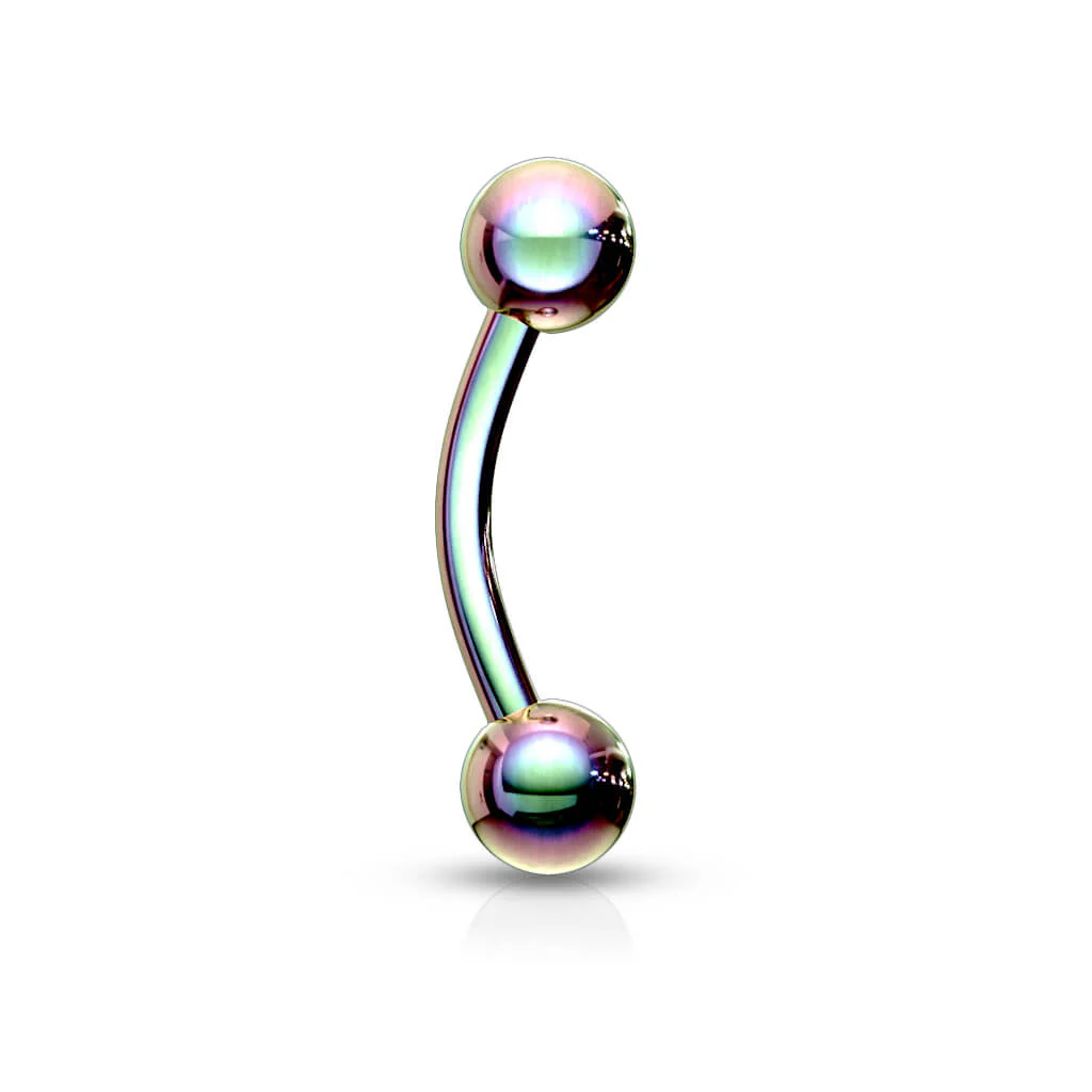 Augenbrauenpiercing Kugel Titan PVD - Image 6