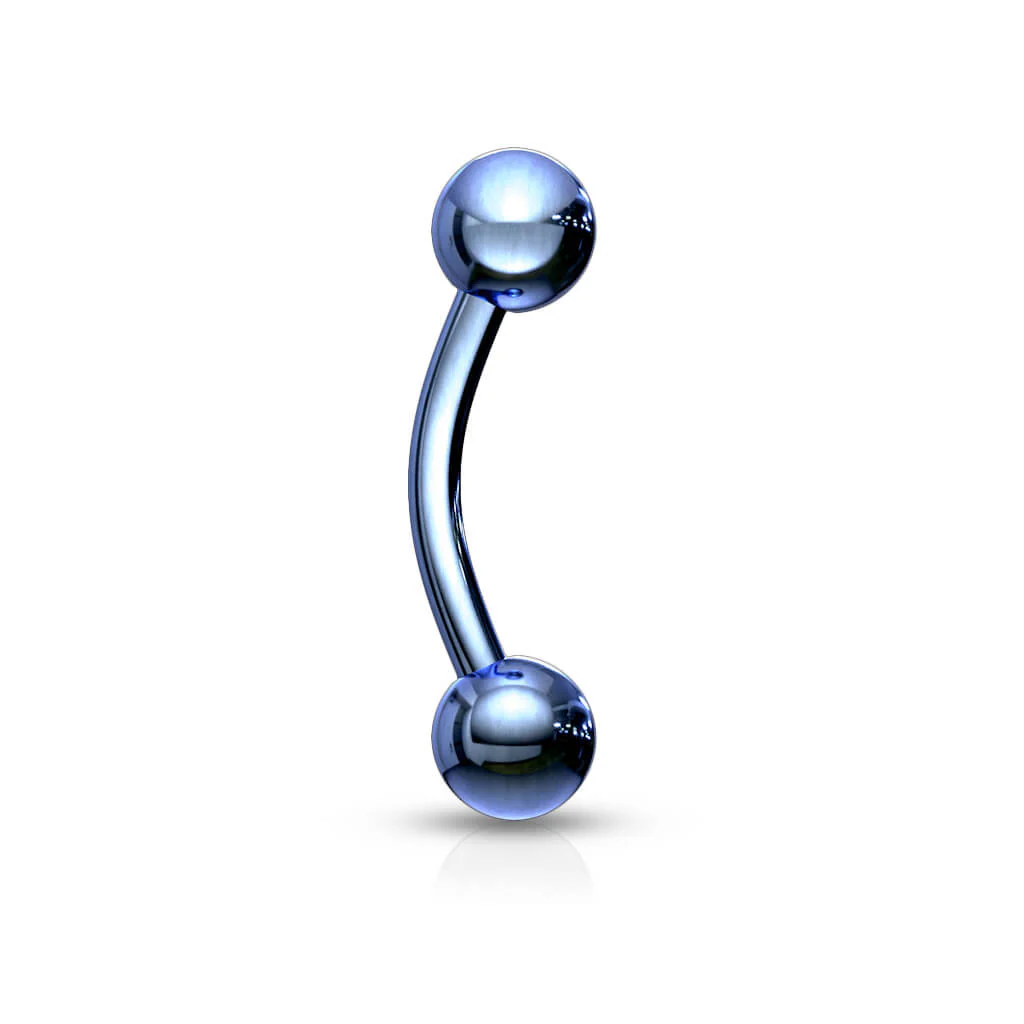 Augenbrauenpiercing Kugel Titan PVD - Image 8