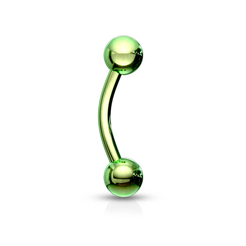 Augenbrauenpiercing Kugel Titan PVD - Image 9