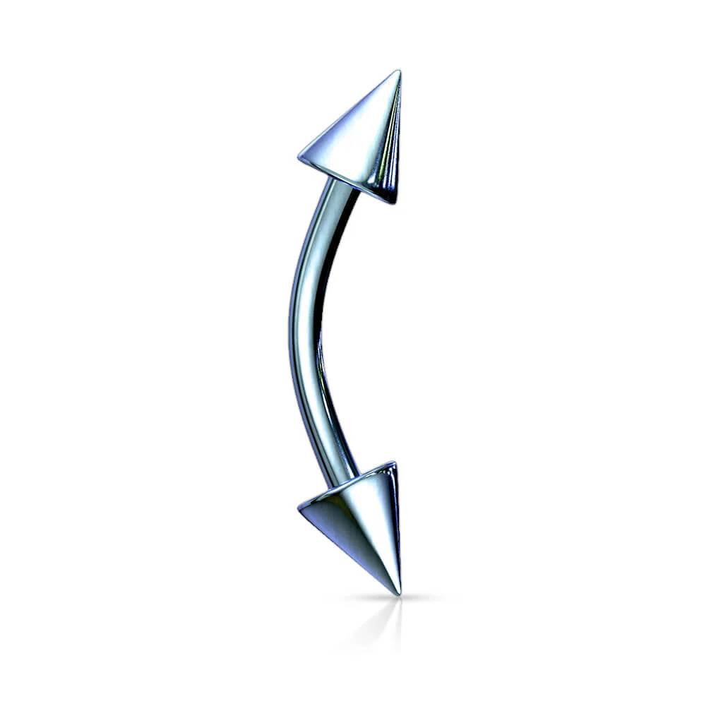 Augenbrauenpiercing Stachel Titan PVD - Image 10