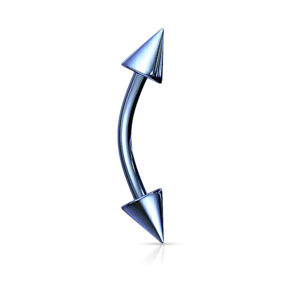 Augenbrauenpiercing Stachel Titan PVD - Image 7