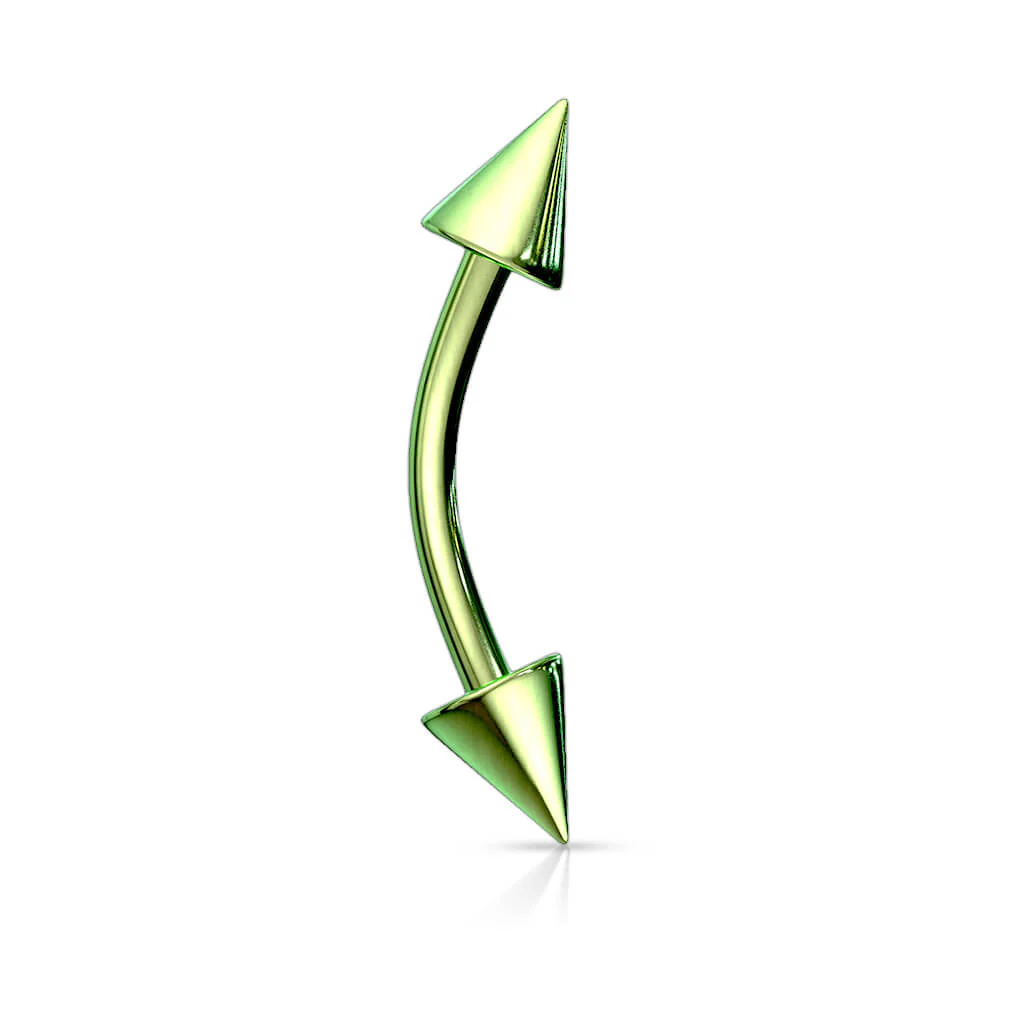 Augenbrauenpiercing Stachel Titan PVD - Image 8