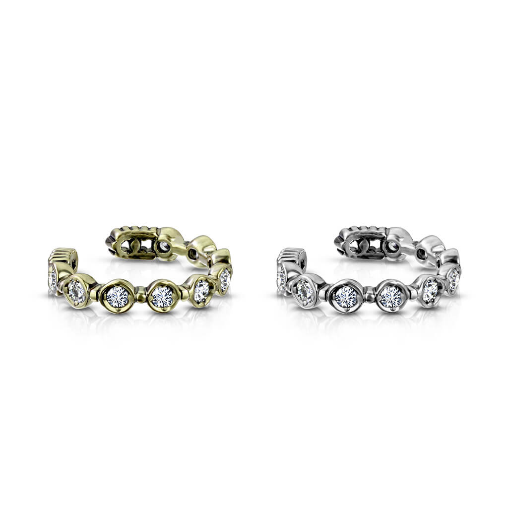 Earcuff Ear Cuff 9 Zirkonia Biegbar - Image 5