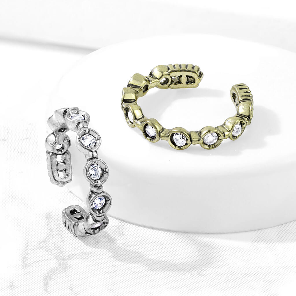 Earcuff Ear Cuff 9 Zirkonia Biegbar - Image 7