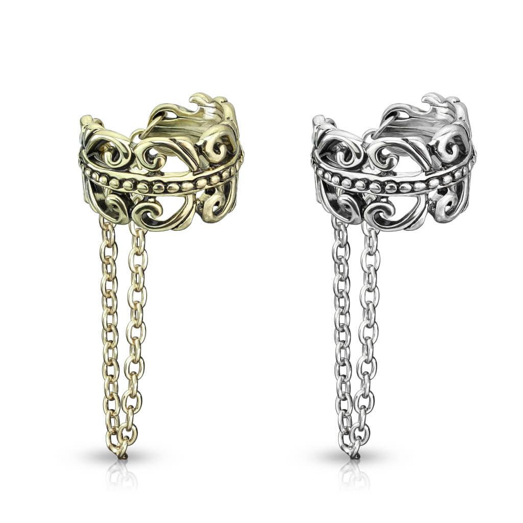 Earcuff Ear Cuff Kelten Kette Biegbar - Image 5