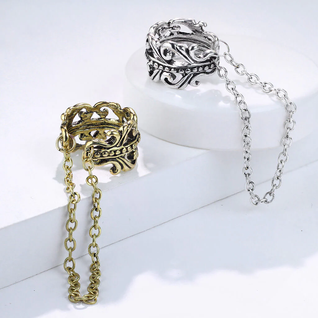Earcuff Ear Cuff Kelten Kette Biegbar - Image 7