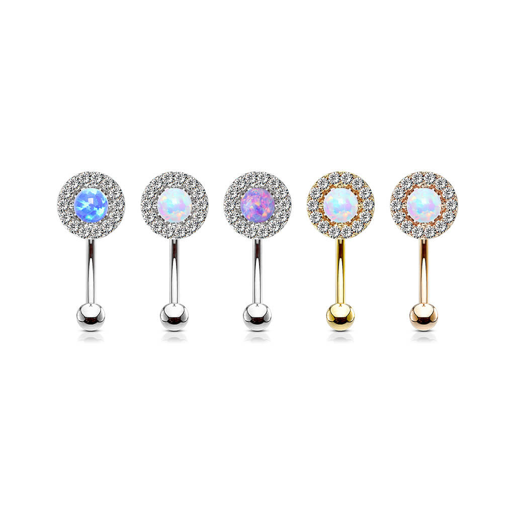 Augenbrauenpiercing Opal Zirkonia - Image 5