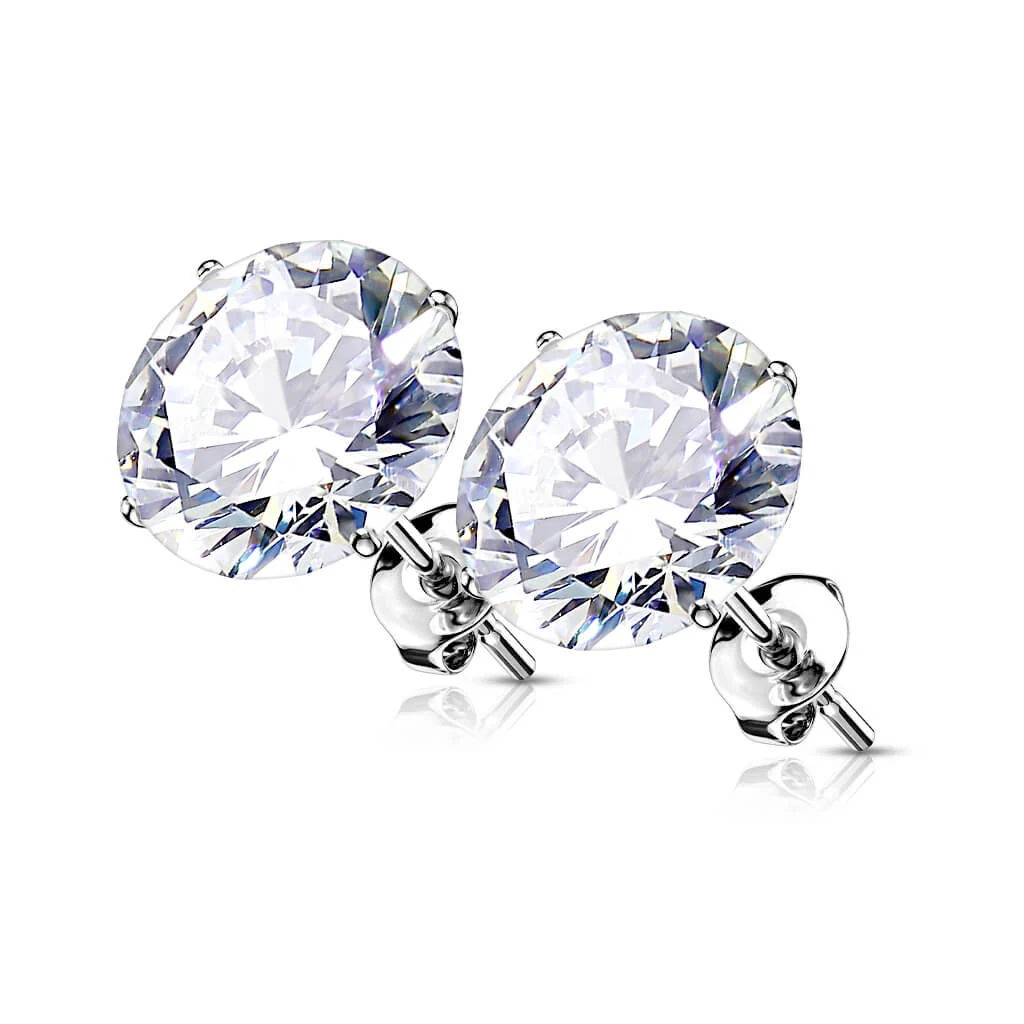 14 Karat Gold Zirkonia Rund - Image 2