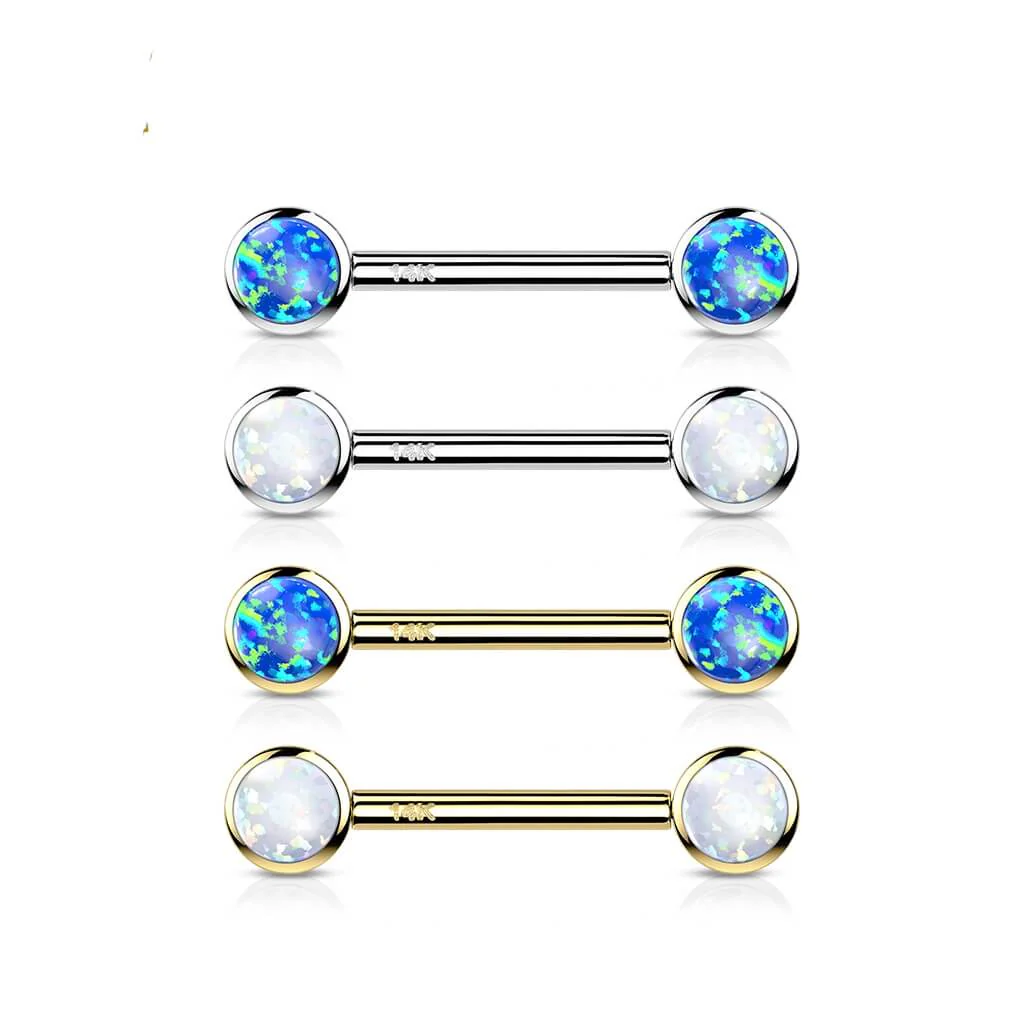 14 Karat Gold Nippelpiercing Kugel Zirkonia Gelbgold Weißgold Push-In - Image 5