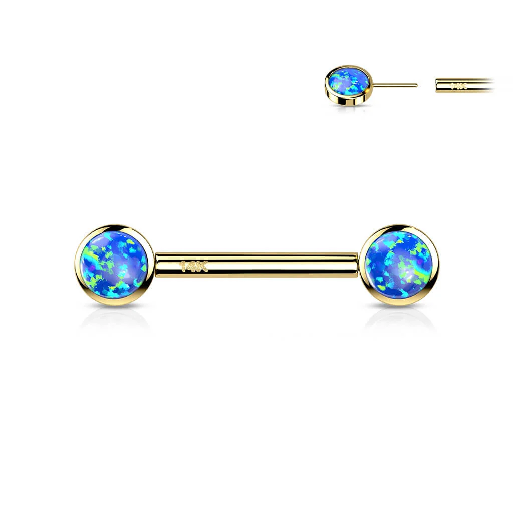 14 Karat Gold Nippelpiercing Kugel Zirkonia Gelbgold Weißgold Push-In - Image 6