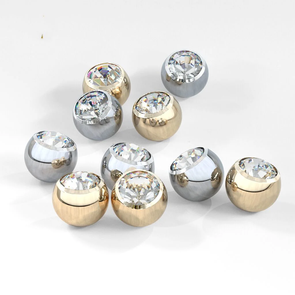 14 Karat Gold Zirkonia Gelbgold Weißgold - Image 4